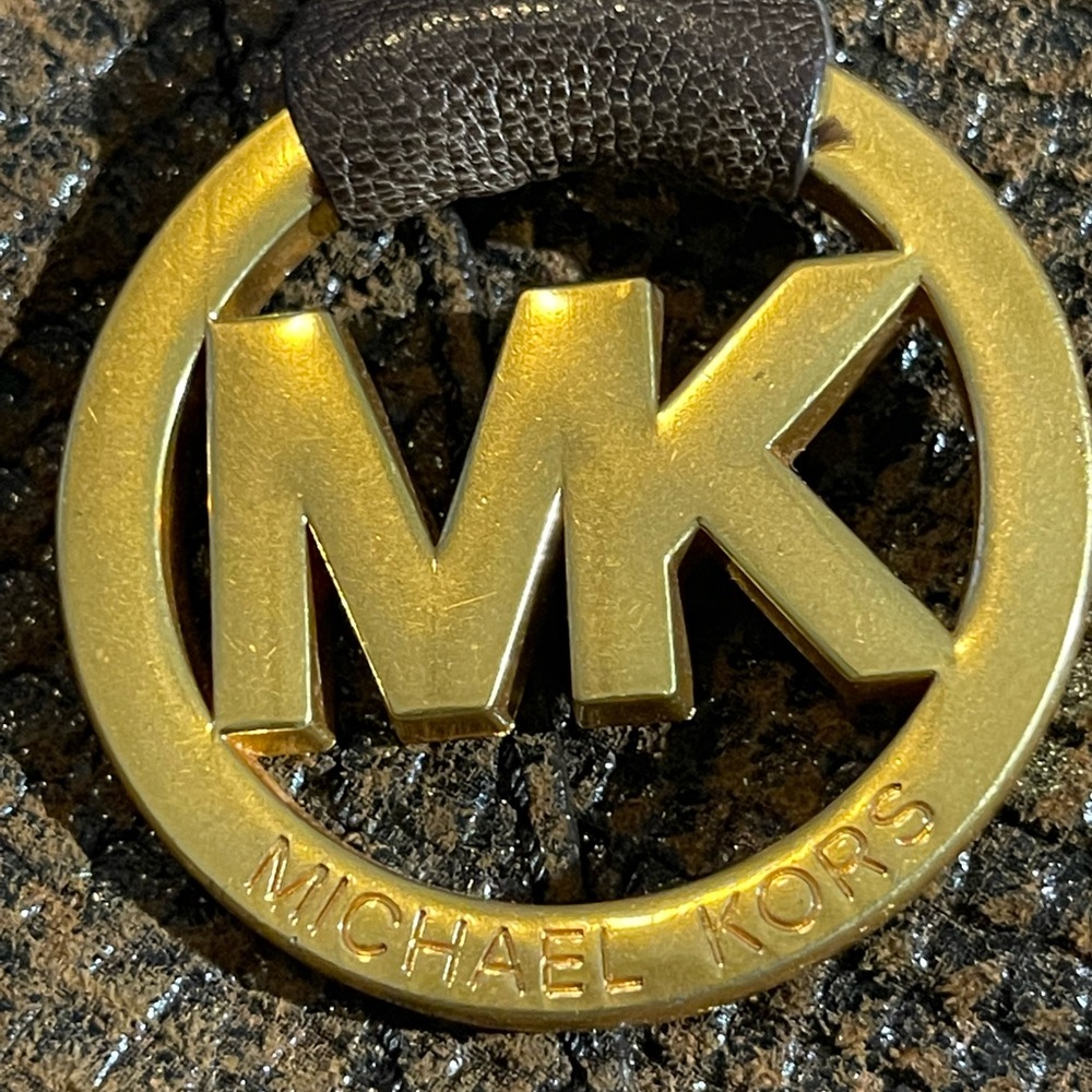 Michael Kors Tristan Brown Python Embossed Bag *E… - image 5